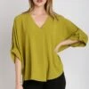 V-Neck Boxy Cut Oversized Top | S - 2XL Umgee -Bee Cool Store 00f2ea167309c943f0d5e8c438d63242