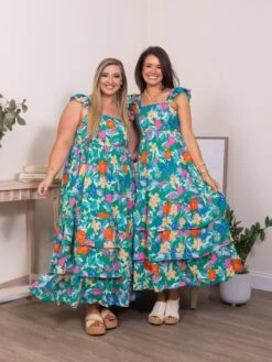 Floral Tiered Maxi Dress | S-XL