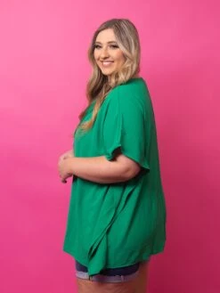 Round Neck Front Tie Oversized Poncho Top | S - XL -Bee Cool Store 0a64525815745329ec03a099532510bf