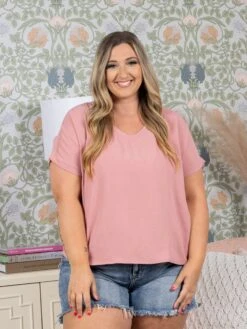 Textured Short Sleeve Top | S-L