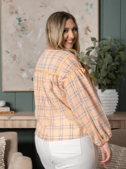 Long Sleeve Plaid Top | S-L -Bee Cool Store 16f162db7eb52266c01c595bd0d58600