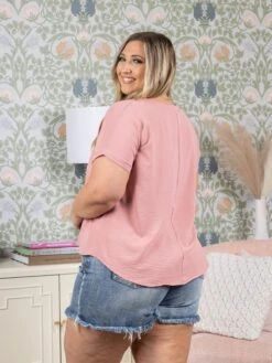 Textured Short Sleeve Top | S-L -Bee Cool Store 1bf56bef9af7796386684d3f55aa06a6