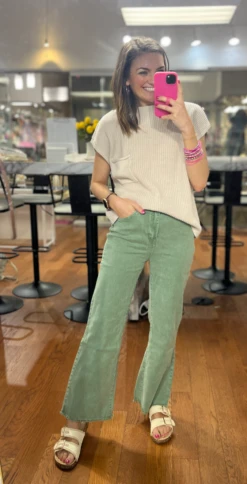 Zenana High Waist Cropped Bootcut | S - XL -Bee Cool Store 2408c57fa45460bd01e580f0dc724486