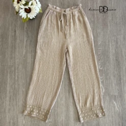 Mineral Washed Cotton Gauze Pants *Final Sale*