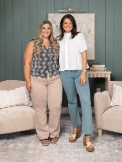 Zenana Acid Washed Frayed Cutoff Hem Straight Wide Pants | S-XL -Bee Cool Store 30b055aa64d07acf3c6a915b74c009c0