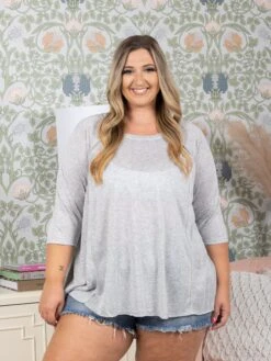 Drop Shoulder Short Sleeve Relaxed Top | 8.25