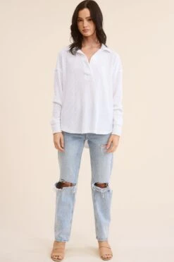 Collared Knit Top | S - L -Bee Cool Store 3eb39e09ac9c8b35d60db7883eb50eb9