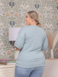 Heimish Raised Rib V-Neck Top | S-3X -Bee Cool Store 46d088e6173a48313852a9b512d6f3bc