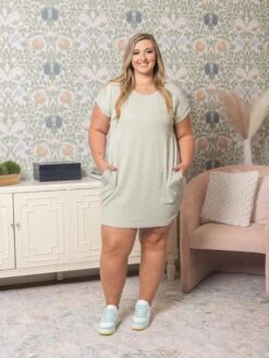 Twist Ribbed Short Sleeve Dress | S-3X -Bee Cool Store 48679527f66db4d1ee66c73436f95ed0