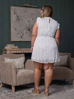 Ruffle Shoulder Dress W/ Elastic Waist | S-L -Bee Cool Store 4c1925e858dcc2280e0fbc95159fa21d