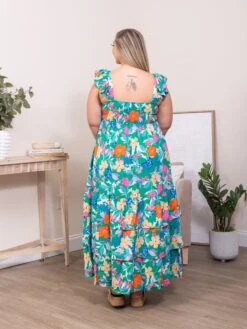 Floral Tiered Maxi Dress | S-XL -Bee Cool Store 4ec04e7cd1591f39b2cb5e4e4098bf33