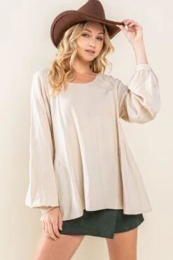 Round Neck Back Tie Flare Blouse | S - 3XL -Bee Cool Store 53sNdKiZuczZOX9cEu5ZOplapjCBqwe2C705QO5H