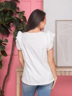 Round Neck Ruffle Sleeve Top | S - 3X -Bee Cool Store 58661c2dd3cd62344ecff291f3700707