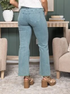 Zenana Acid Washed Frayed Cutoff Hem Straight Wide Pants | S-XL -Bee Cool Store 5c06db8c3bf0eb7d39d280c33372e804