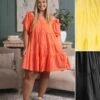 Crinkly Fabric Off The Shoulder Bardot Neck Mini Dress | S - 3XL Summer Concerts & Festivals