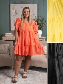 Crinkly Fabric Off The Shoulder Bardot Neck Mini Dress | S - 3XL Summer Concerts & Festivals