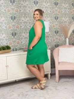 V-Neck Sleeveless Solid Cotton Dress W/ Pockets | S-3XL -Bee Cool Store 6019eef9939094f22b7cb613837fa0b5