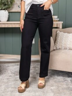 Judy Blue High Waist Patch Pocket Straight Jeans | 0 - 24 -Bee Cool Store 6e6dd7c9864bcaa0ede1ecc3418ca6c2