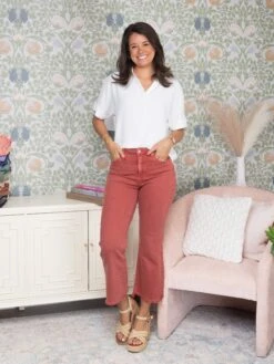 Zenana High Waist Cropped Bootcut | S - XL -Bee Cool Store 81a7cee92b3900366525f507e90229f9