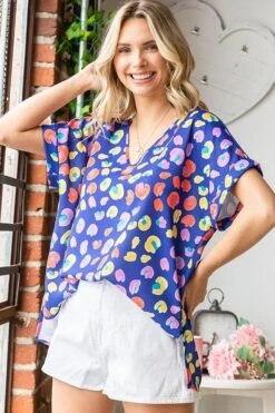 Multicolor Abstract Print V-Neck Woven Top | S - 3X -Bee Cool Store 8HULdQaGwYSeTs6GymviBNqZUCGZXeORTBSniMgs