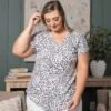 Animal Print Short Sleeve Top | S - 3X -Bee Cool Store 8c061efdce92732a033f28ec8f6f2f14