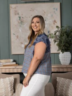 Short Sleeve Mix Print Button Up Top | S-L -Bee Cool Store 941b138073d72935d196e458bab565d2