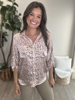 Oversized Button Down Top | S - 3X