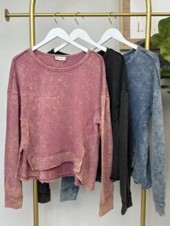 Vintage Mineral Washed Top | S - 3XL