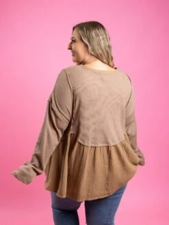 Long Sleeve Round Neck Babydoll Top | S-3X -Bee Cool Store DMv51KFRT5zLGtSyALWfAoooXceeqZqHeVAUyfV5