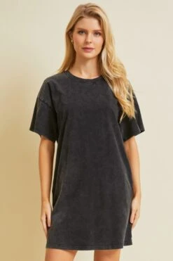 Classic Washed T-Shirt Dress | S - 3XL -Bee Cool Store DR13FwHUL0RgzPaZgELJgkueZjgWKWqxMHhmRDBA