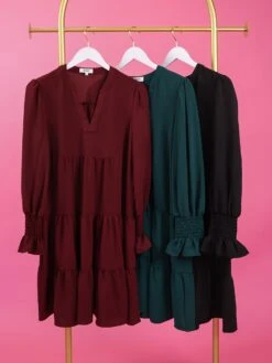 V Neck Tiered Airflow Dress| S - 3XL