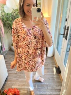 V-Neck Oversized Top | S - 3XL -