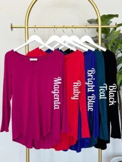 Zenana Long Sleeve V Neck Top | S-3X -Bee Cool Store FmbnKRk25pxCtdJBZqQ2OPchZVWEISV1R9RAWb1e