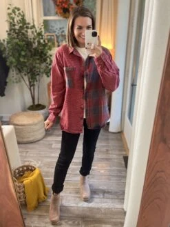 Corduroy Button Down Shirt | S - L