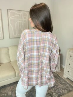 Button Down Oversized Plaid Flare Shirt | S - L -Bee Cool Store IR34PLyV8G4Lm0IxkU9ZgGtIhSac9OQYcef0beBx