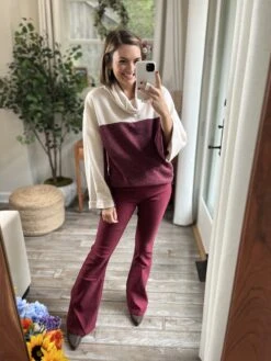 Contrast Top W/ Cowl Neck | S - L