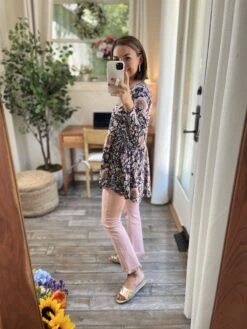 Long Sleeve Tiered Print Top | S - 3XL