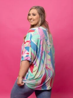 Short Sleeve Tropical Print Knit Top | S - 3X -Bee Cool Store LqHiJct8wi3vMnyj83CJ6FwNYTTwjjtHaV1xOOAX