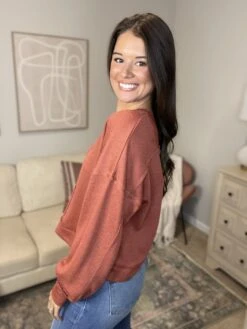 Raw Edge Oversized Waffle Knit Long Sleeve Top | S - 3XL -Bee Cool Store MnIjX0RbzMqKx9nH24tNTq81NjPRbUoK8vDvX28e