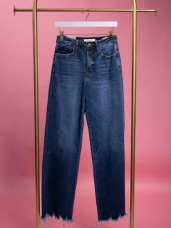 Vervet 90's Vintage Ultra High Rise Relaxed Fit SharkBite Jeans | 0 - 22