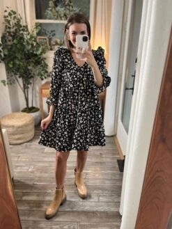 Short Black Mix Dress | S-L