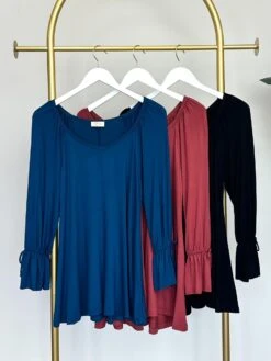 Solid Long Sleeve Top | S - 3X Be Stage