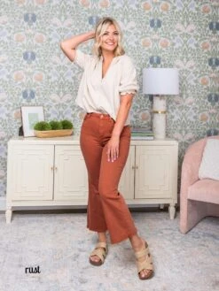 Zenana High Waist Cropped Bootcut | S - XL -Bee Cool Store a029caacd5258e5ce406faaefe6840f3