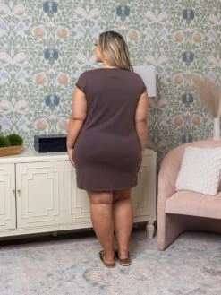 Bead Trimmed Wash Effect T-Shirt Dress | S - L *Final Sale -Bee Cool Store a524f8328a1202367310866ff90b784f