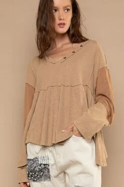 Long Sleeve Babydoll Knit Top | S - L POL -Bee Cool Store a6R6WROgC1gxDJsdav4WGeFd3tVhcq86Uf4UwRBX