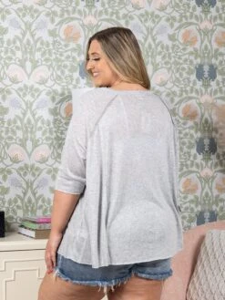 Drop Shoulder Short Sleeve Relaxed Top | 8.25 -Bee Cool Store b67be44330b756763f71771fd1ed39fd