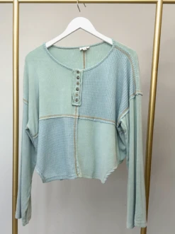 Color Block Long Sleeve Top | S-L