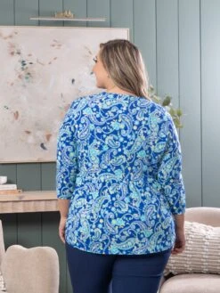 Printed Long Sleeve Top | S - 3X -Bee Cool Store bee522b230495c03ae91ca5b599015e1