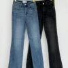 Risen High Rise Straight Leg Jeans W/ Slit | 0 - 3X