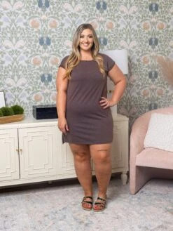 Bead Trimmed Wash Effect T-Shirt Dress | S - L *Final Sale -Bee Cool Store d508c5c8c11da70fd786f45ccd019555